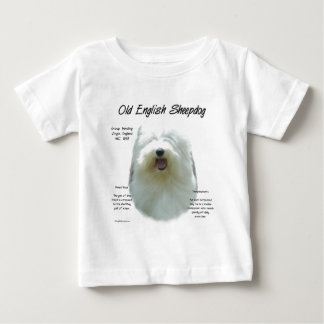 Old English Sheepdog History Design Baby T-Shirt