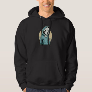Old English Sheepdog in Hoodie Woods Chill Pul Ho