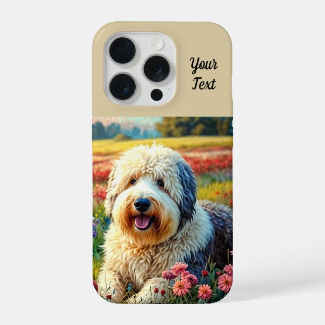Old English Sheepdog iPhone Case (Back)