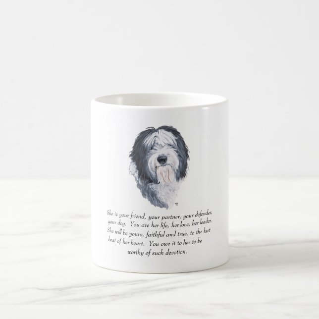 Old English Sheepdog Keepsakes Coffee Mug (Center)