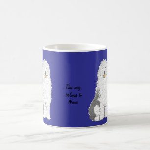 Old English Sheepdog Mugs,  add name Coffee Mug