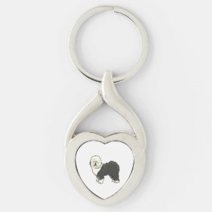 Old English sheepdog my friend  Key Ring