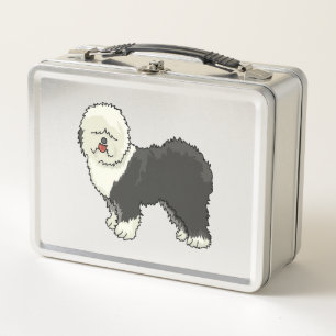 Old English sheepdog my friend Metal Lunch Box