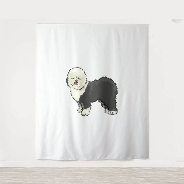 Old English sheepdog my friend  Tapestry (Front)