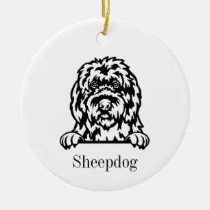 Old English Sheepdog ornament