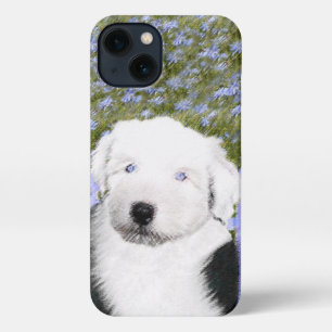 Old English Sheepdog Puppy Painting - Dog Art iPhone 13 Case