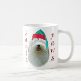 Old English Sheepdog Santa Paws Coffee Mug
