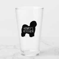 Old English Sheepdog Silhouette Personalised Dog