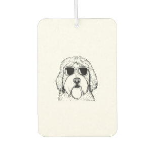Old English Sheepdog Sketch Drawing Art Dog Lover Car Air Freshener