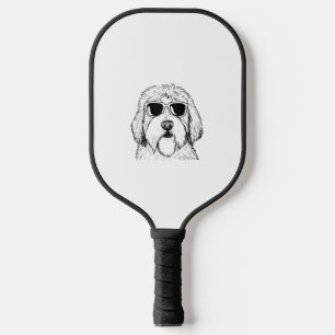 Old English Sheepdog Sketch Drawing Art Dog Lover Pickleball Paddle