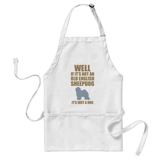 Old English Sheepdog Standard Apron (Front)