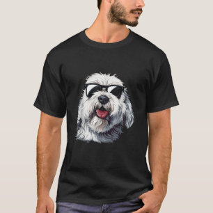 Old English Sheepdog Sunglasses Dog Breed Graphic  T-Shirt