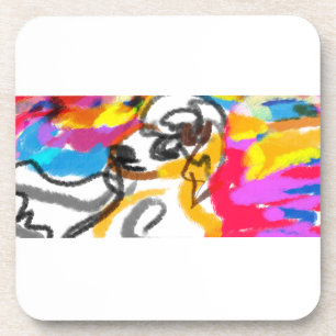 Old English Sheepdog sunset Coaster