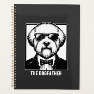 Old English Sheepdog The Dogfather Tuxedo Cool Fun Planner