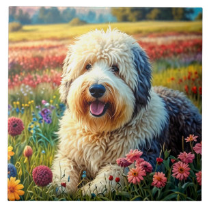 Old English Sheepdog Tile