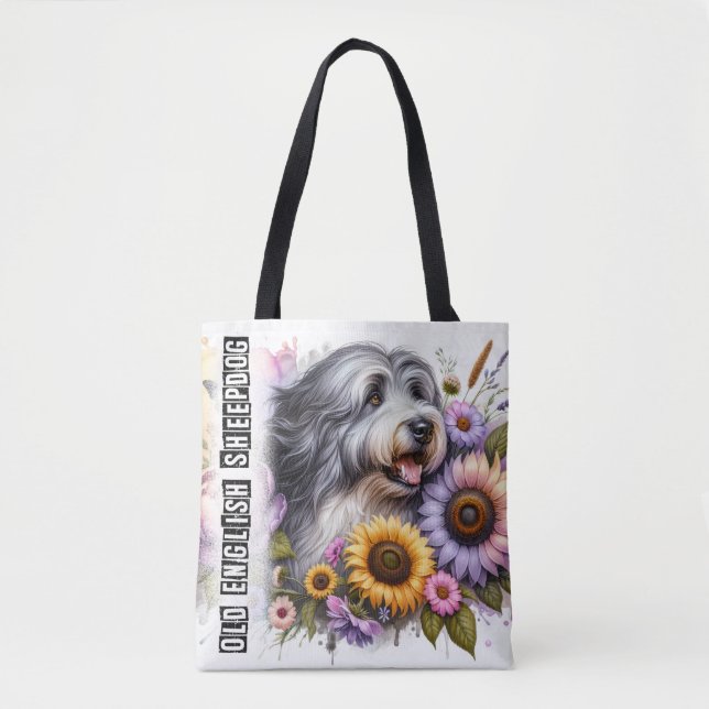 Old English Sheepdog Tote Bag (Front)