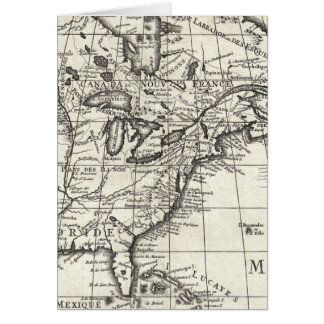 Old engraving: classic map of USA & Canada