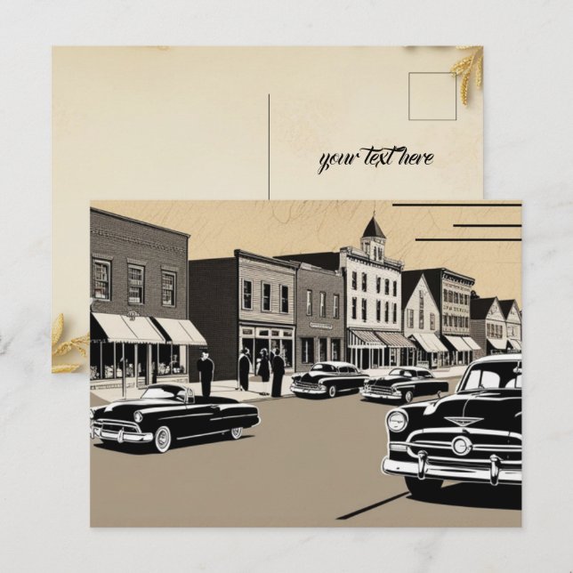 old era holiday postcard (Front/Back)
