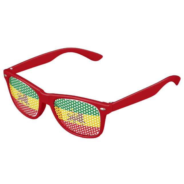 Old Ethiopian flag Kids Sunglasses (Angled)