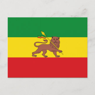 Old Ethiopian flag Postcard