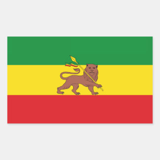 Old Ethiopian flag Rectangular Sticker