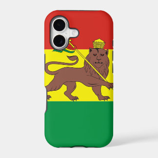 Old Ethiopian Flag with Lion of Judah
