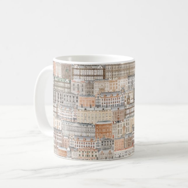 Old European Buildings Coffee Mug (Front Left)