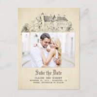 Old Fairytale Castle Photo Save the Date