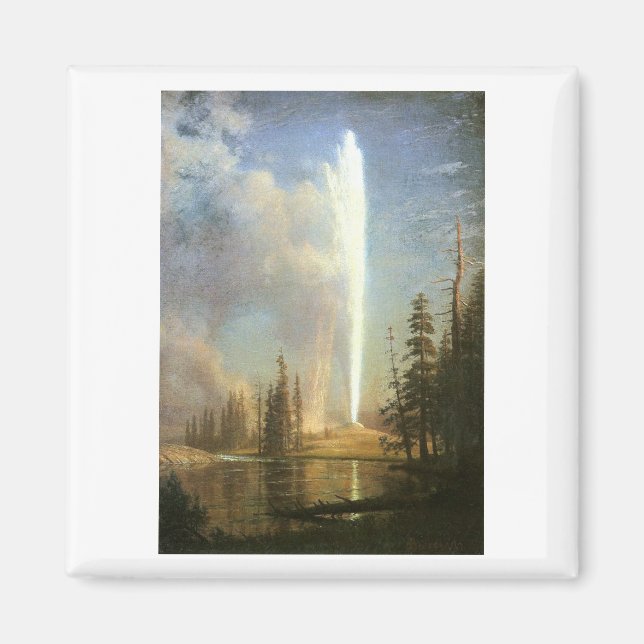 Old Faithful, Albert Bierstadt Magnet (Front)