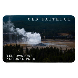 Old Faithful Geyser Eruption Yellowstone Magnet