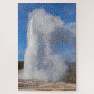 Old Faithful Geyser Yellowstone Jigsaw Puzzle