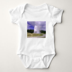 Old Faithful in Yellowstone National Park Baby Bodysuit