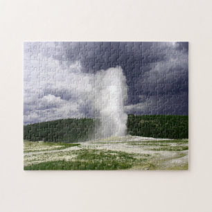 Old Faithful Montana. Jigsaw Puzzle