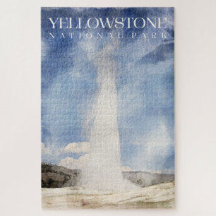 Old Faithful Puzzle, Yellowstone 20"x30" Puzzle