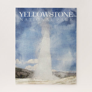 Old Faithful Puzzle, Yellowstone Jigsaw Puzzle