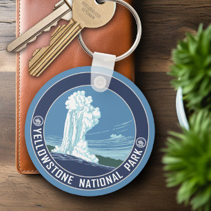 Old Faithful - Yellowstone National Park Key Ring