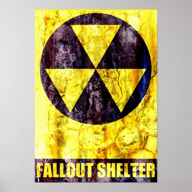 Old Fallout Shelter Poster (Front)
