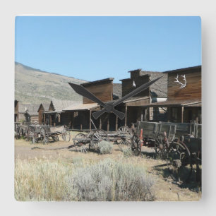 Old Far West Square Clock