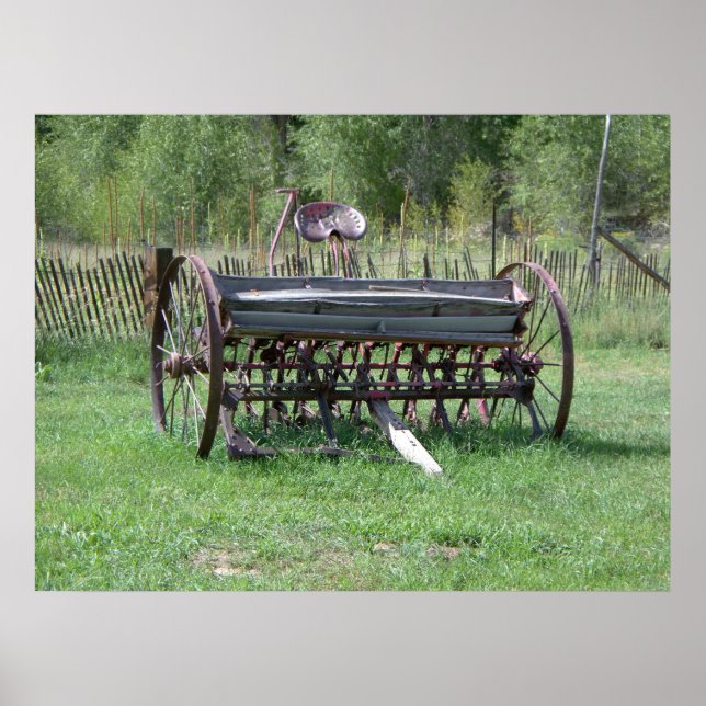 Old Farm Equipment Poster (Front)