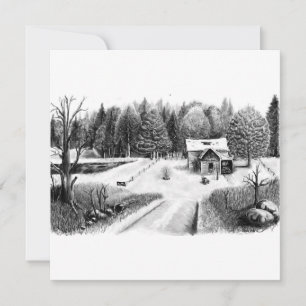 Old Farm Road Thank You Card