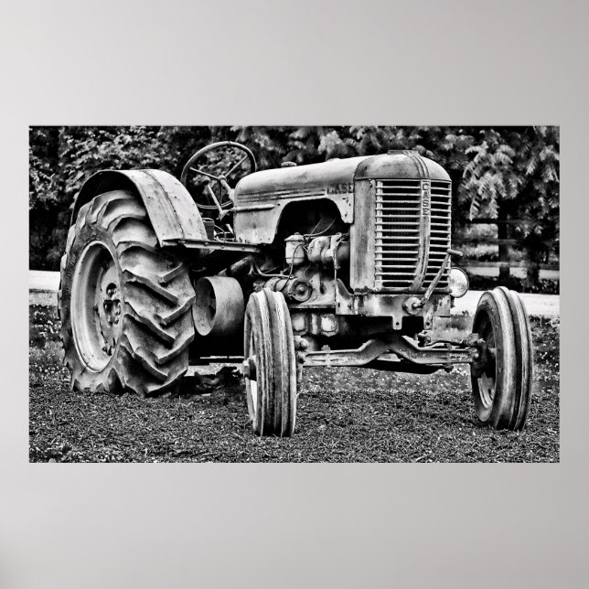 OLD FARM TRACTOR POSTER (Front)