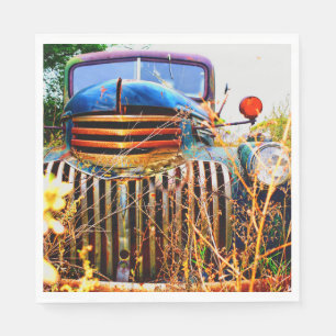 old farm truck napkins