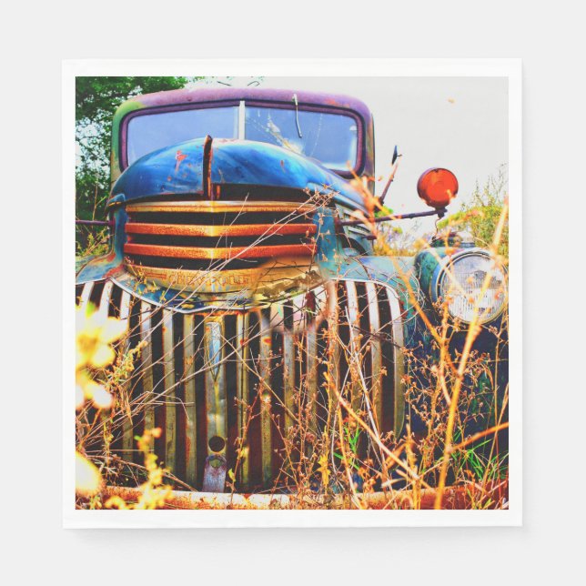 old farm truck napkins (Front)