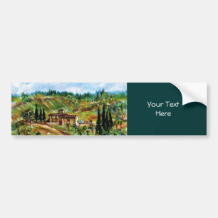 OLD FARMHOUSE IN CHIANTI -TUSCANY BUMPER STICKER