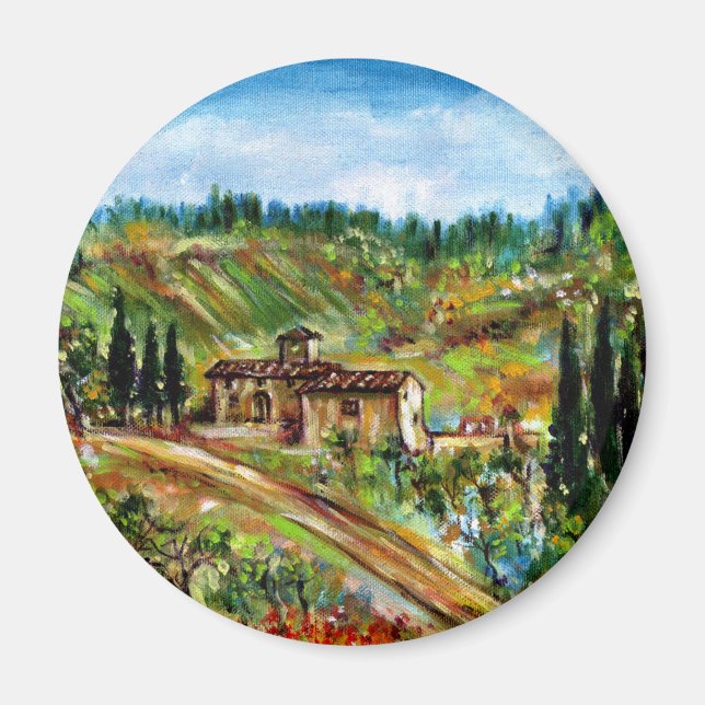 OLD FARMHOUSE IN CHIANTI -TUSCANY MAGNET (Front)
