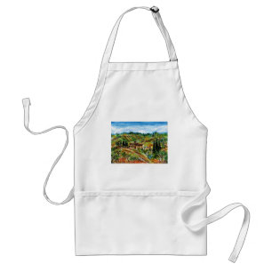 OLD FARMHOUSE IN CHIANTI -TUSCANY STANDARD APRON