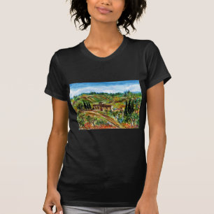OLD FARMHOUSE,OLIVE TREES IN TUSCANY LANDSCAPE T-Shirt