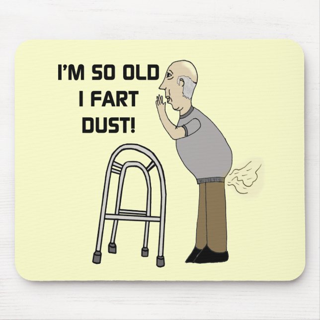 Old Fart Gifts For Fathers Day Mouse Mat (Front)