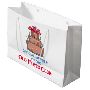 Old Farts Club Large Gift Bag