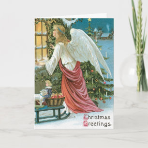 Old Fashion Christmas Angel Cards